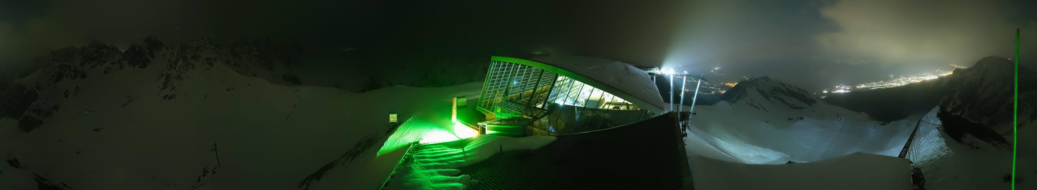 Archiv Foto Webcam Axamer Lizum: Bergstation Olympiabahn