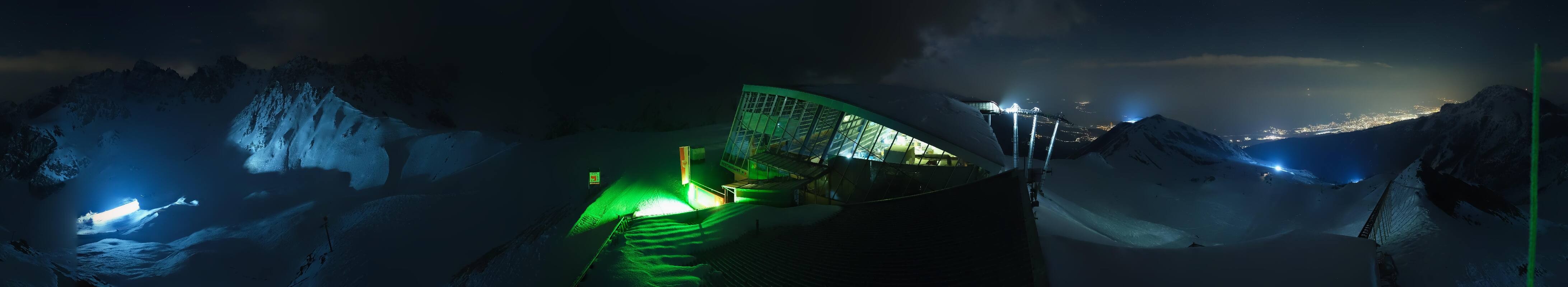 Archiv Foto Webcam Axamer Lizum: Bergstation Olympiabahn