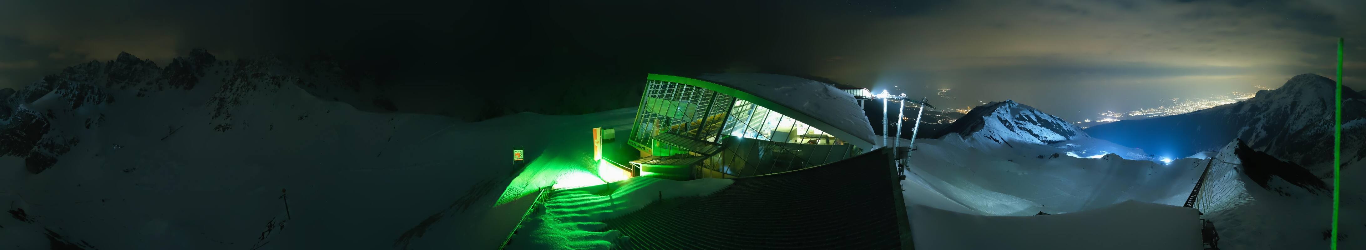 Archiv Foto Webcam Axamer Lizum: Bergstation Olympiabahn