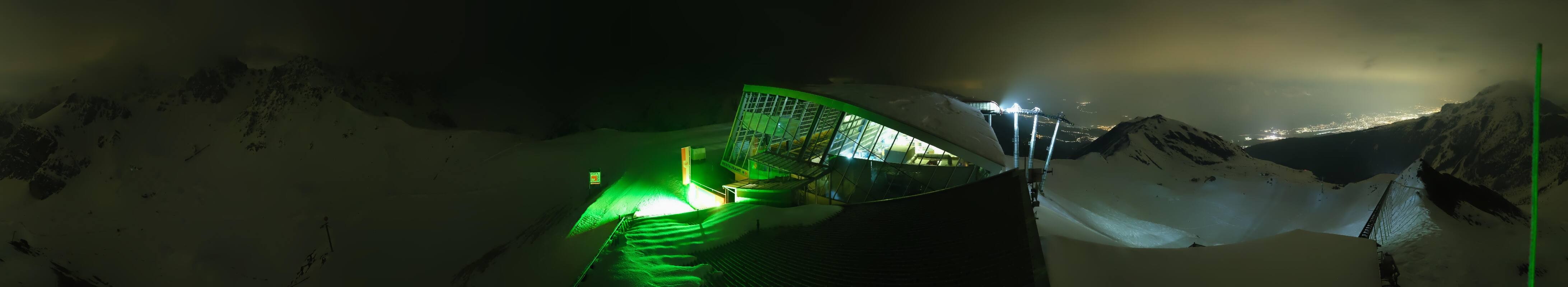 Archiv Foto Webcam Axamer Lizum: Bergstation Olympiabahn