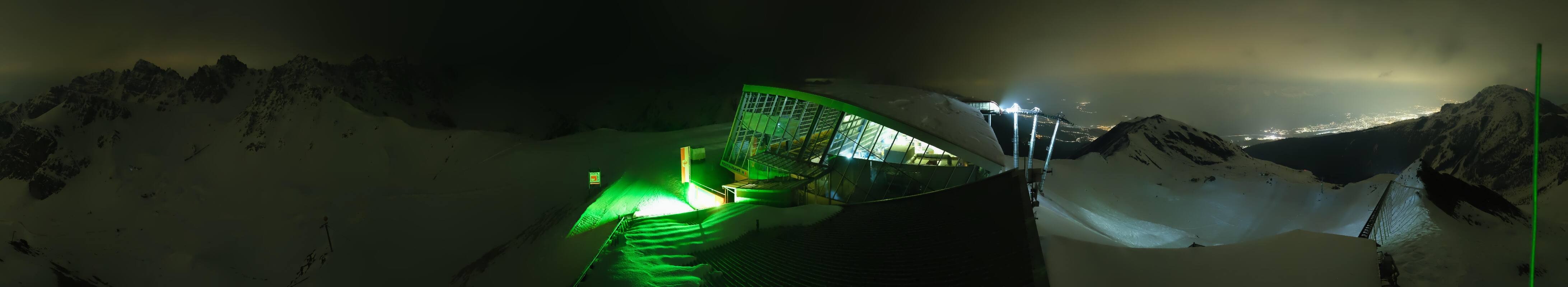 Archiv Foto Webcam Axamer Lizum: Bergstation Olympiabahn