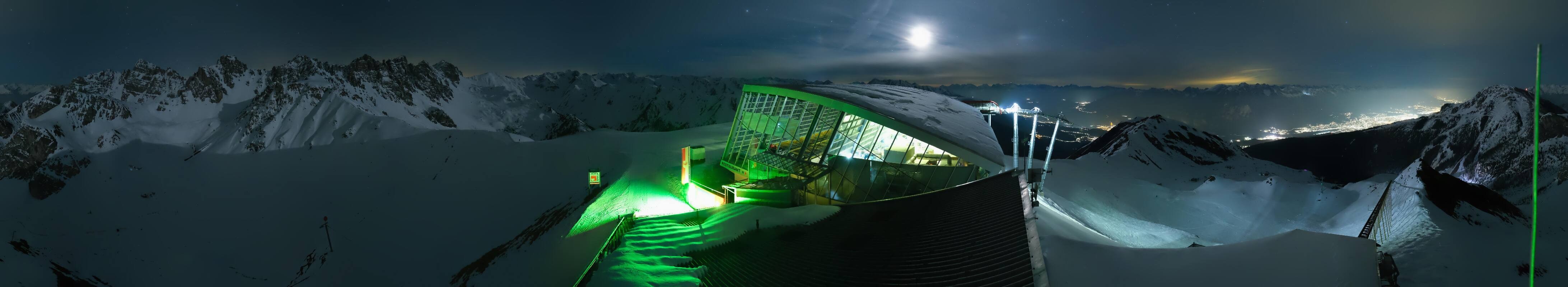 Archiv Foto Webcam Axamer Lizum: Bergstation Olympiabahn