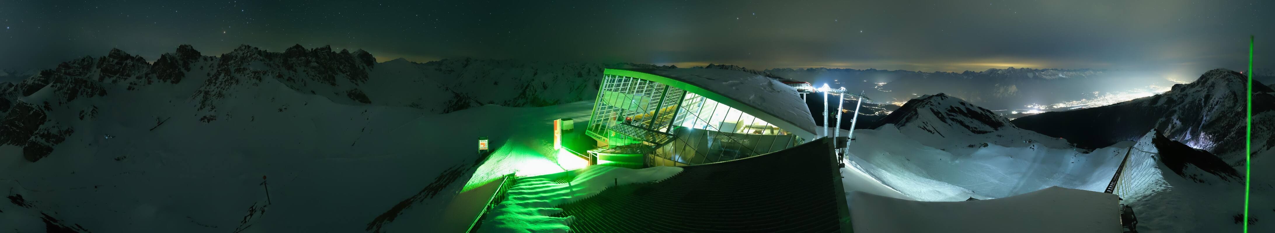 Archiv Foto Webcam Axamer Lizum: Bergstation Olympiabahn