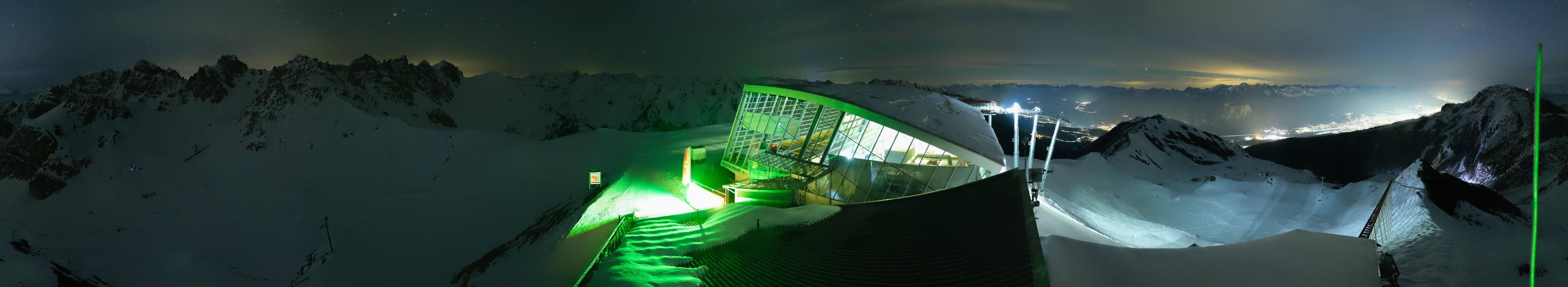 Archiv Foto Webcam Axamer Lizum: Bergstation Olympiabahn