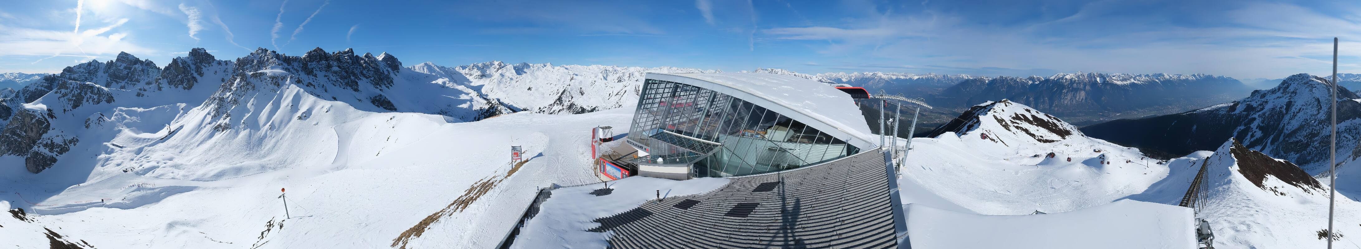 Archiv Foto Webcam Axamer Lizum: Bergstation Olympiabahn