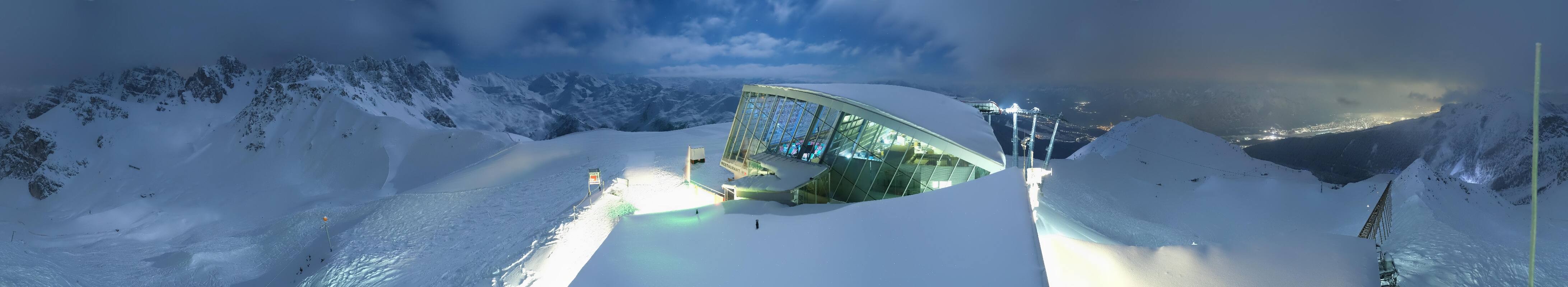 Archiv Foto Webcam Axamer Lizum: Bergstation Olympiabahn