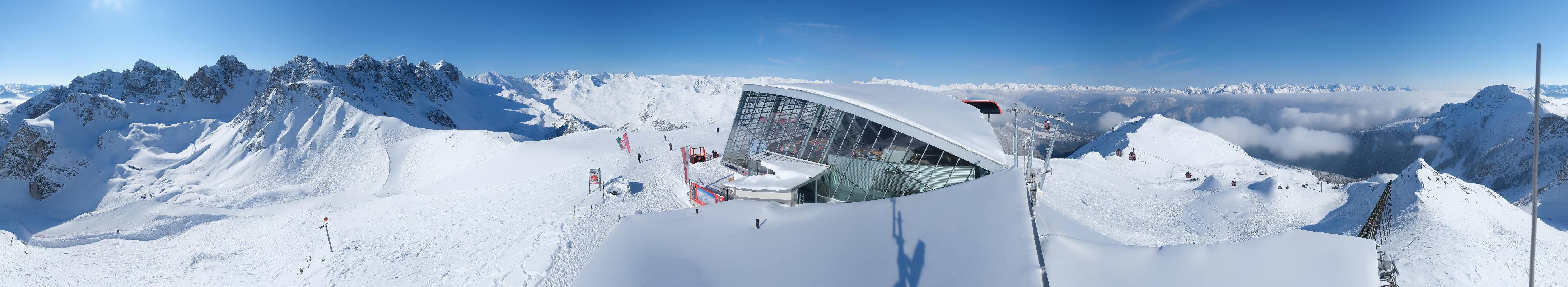 Archiv Foto Webcam Axamer Lizum: Bergstation Olympiabahn