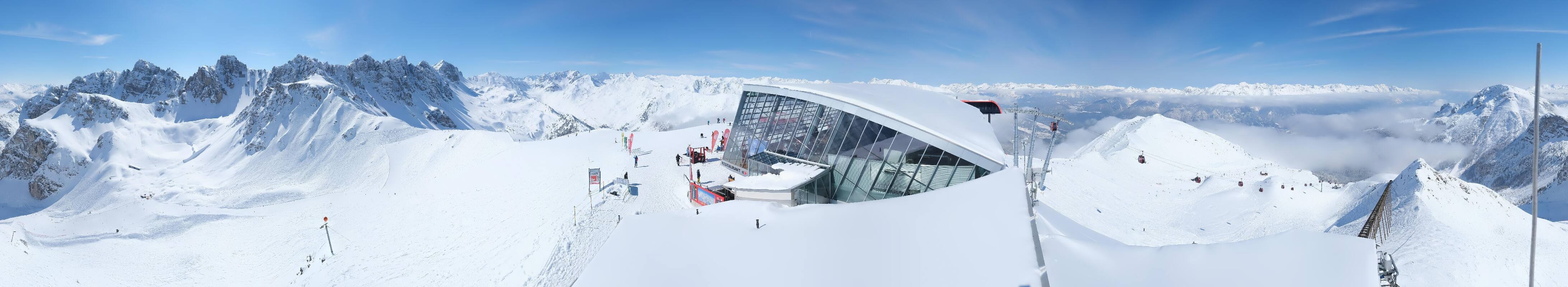 Archiv Foto Webcam Axamer Lizum: Bergstation Olympiabahn