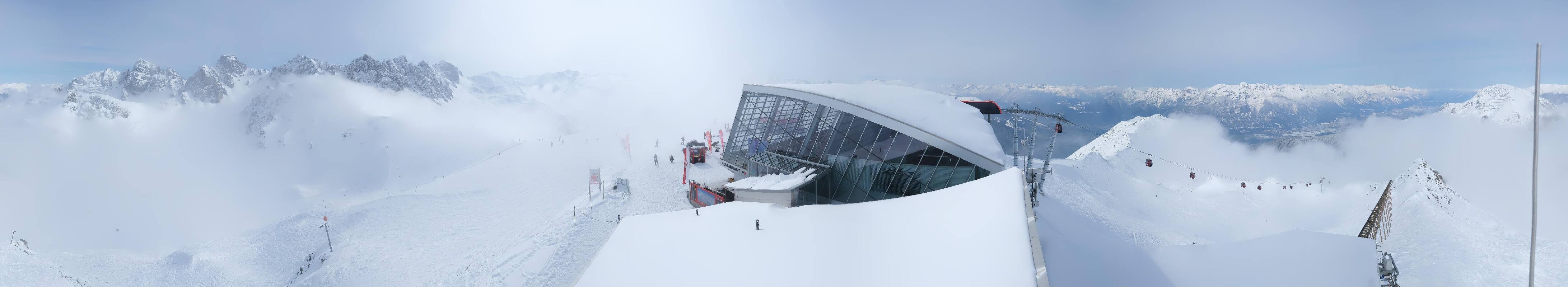 Archiv Foto Webcam Axamer Lizum: Bergstation Olympiabahn