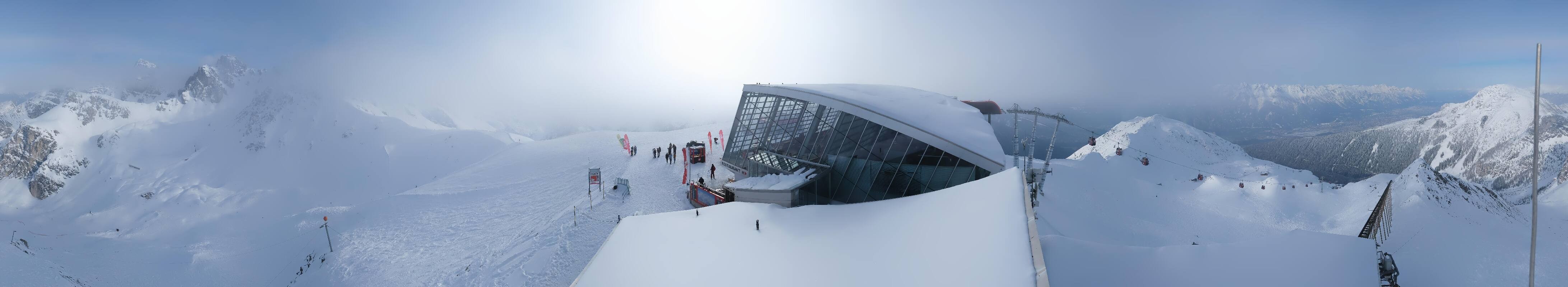 Archiv Foto Webcam Axamer Lizum: Bergstation Olympiabahn