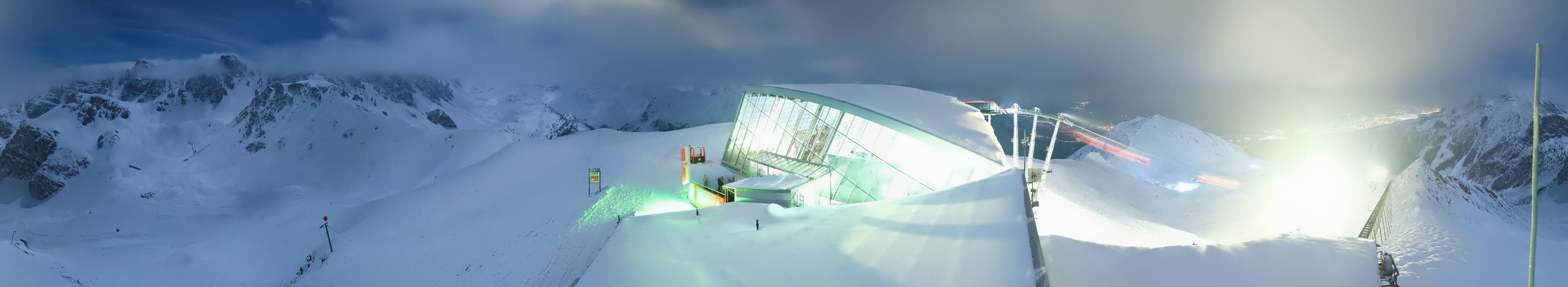 Archiv Foto Webcam Axamer Lizum: Bergstation Olympiabahn