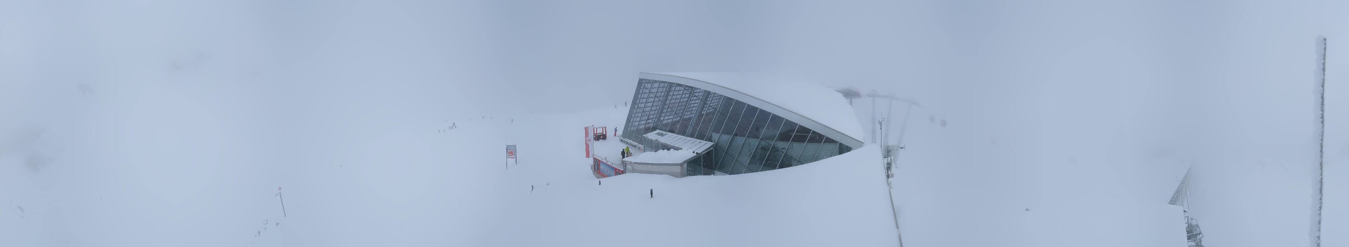 Archiv Foto Webcam Axamer Lizum: Bergstation Olympiabahn