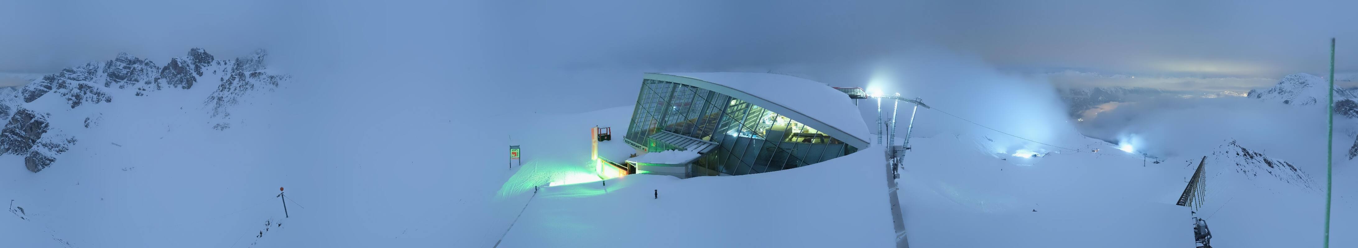 Archiv Foto Webcam Axamer Lizum: Bergstation Olympiabahn