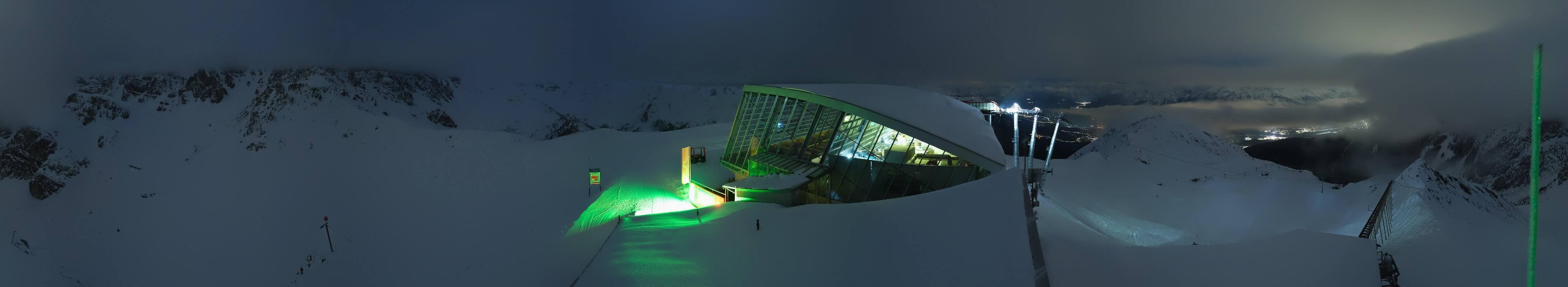 Archiv Foto Webcam Axamer Lizum: Bergstation Olympiabahn