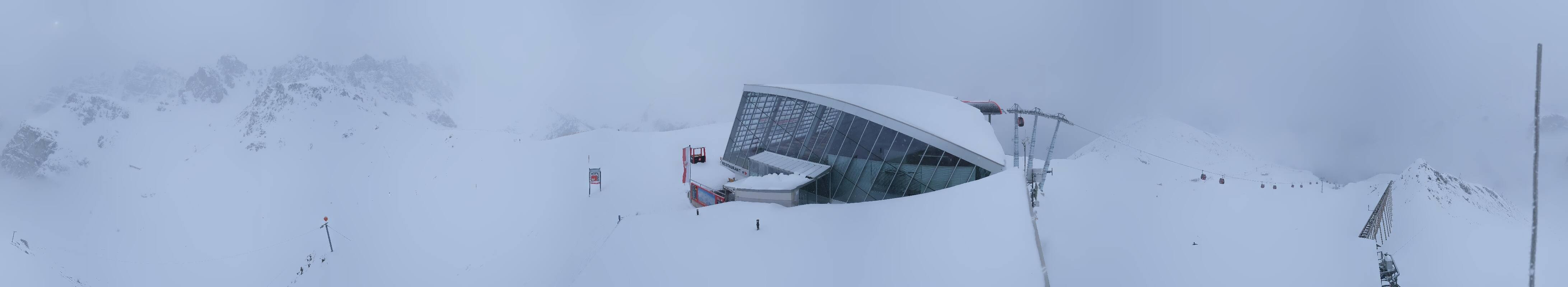 Archiv Foto Webcam Axamer Lizum: Bergstation Olympiabahn