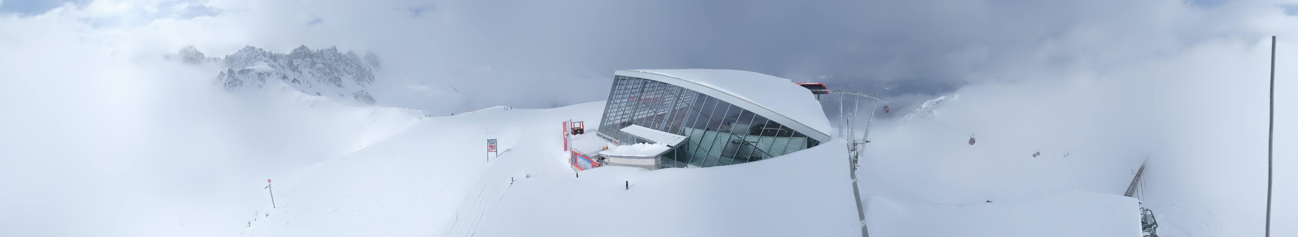 Archiv Foto Webcam Axamer Lizum: Bergstation Olympiabahn