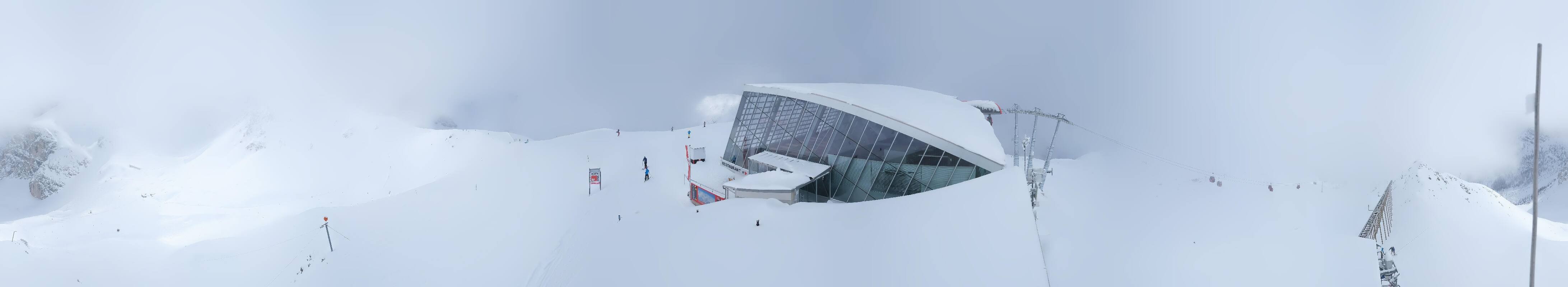 Archiv Foto Webcam Axamer Lizum: Bergstation Olympiabahn