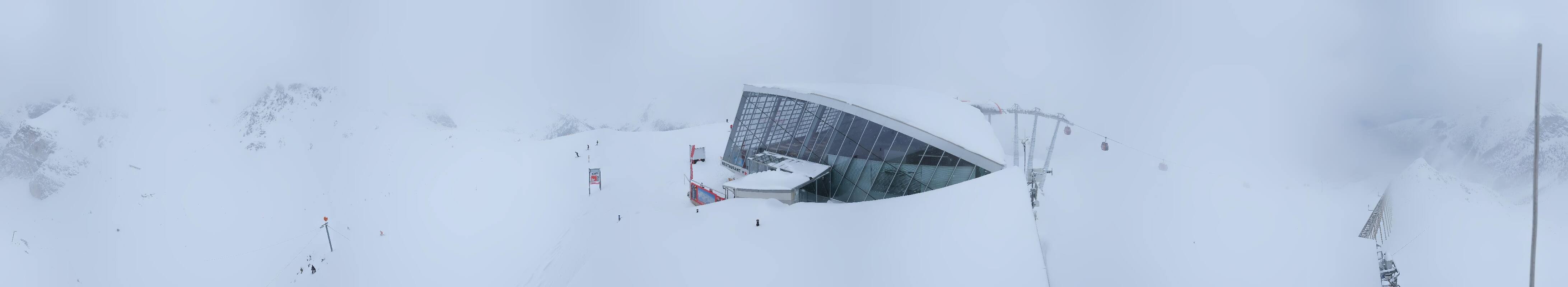 Archiv Foto Webcam Axamer Lizum: Bergstation Olympiabahn