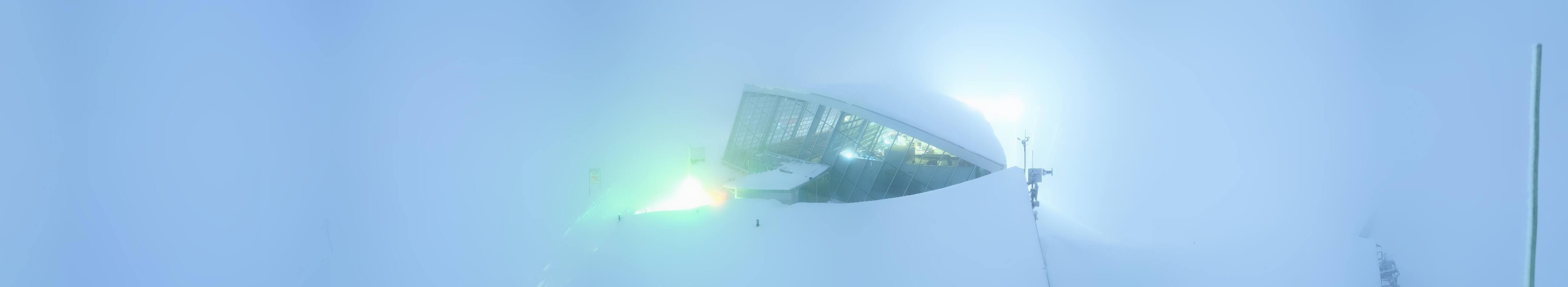 Archived image Webcam Axamer Lizum: Top station Olympia funicular