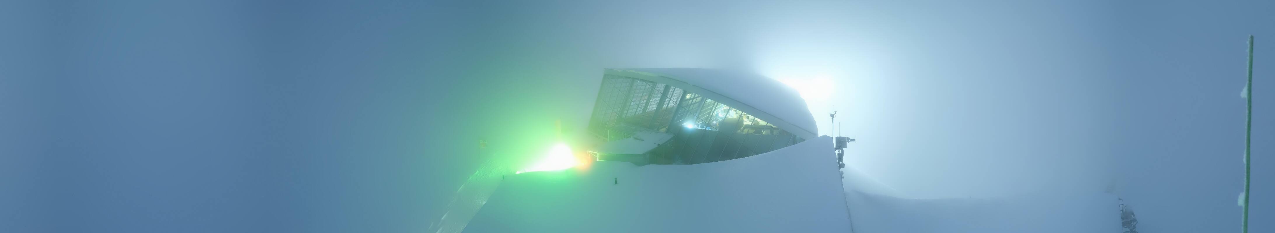 Archived image Webcam Axamer Lizum: Top station Olympia funicular