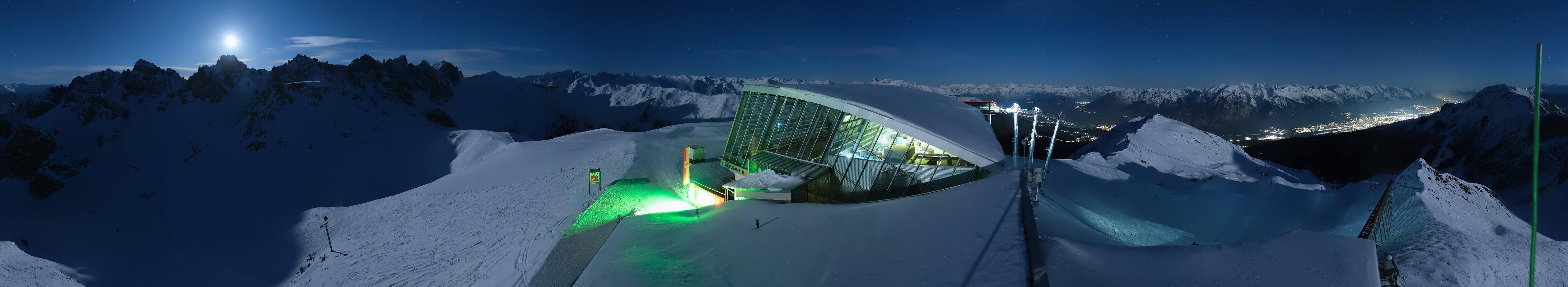 Archiv Foto Webcam Axamer Lizum: Bergstation Olympiabahn