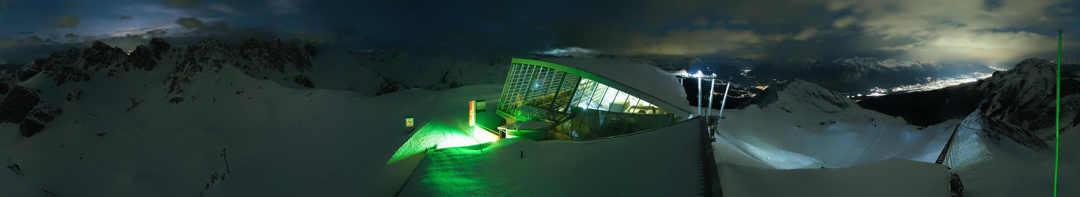 Archiv Foto Webcam Axamer Lizum: Bergstation Olympiabahn