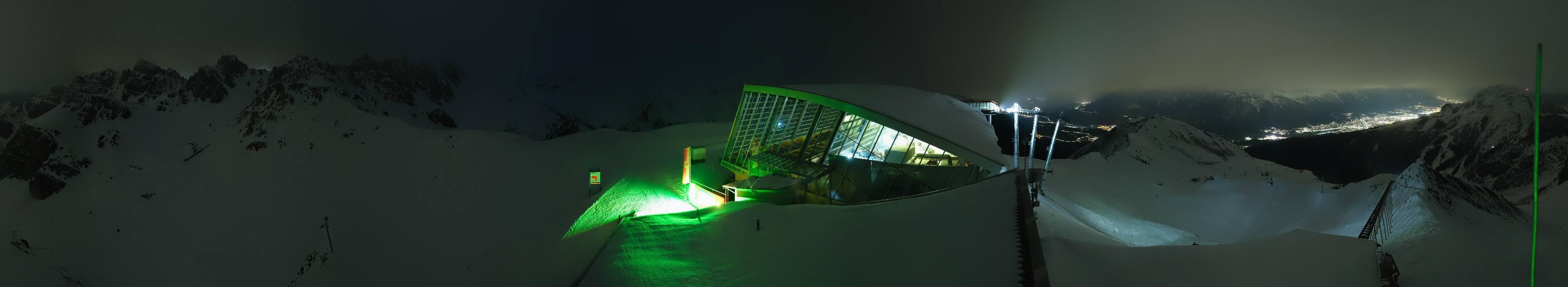 Archiv Foto Webcam Axamer Lizum: Bergstation Olympiabahn