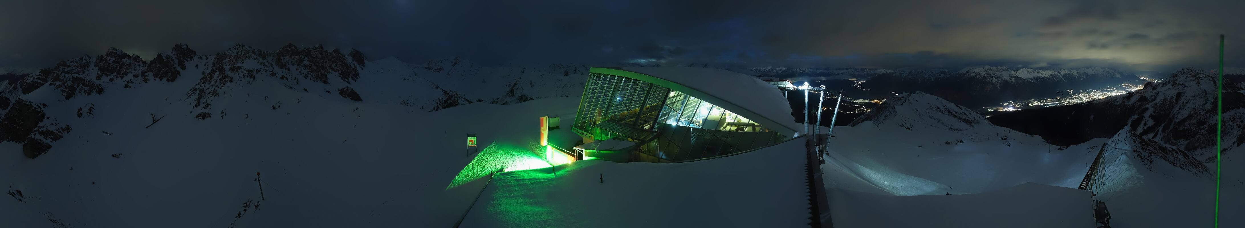 Archiv Foto Webcam Axamer Lizum: Bergstation Olympiabahn