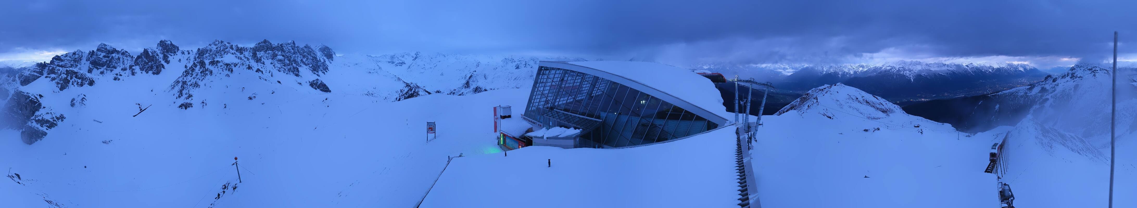Archiv Foto Webcam Axamer Lizum: Bergstation Olympiabahn