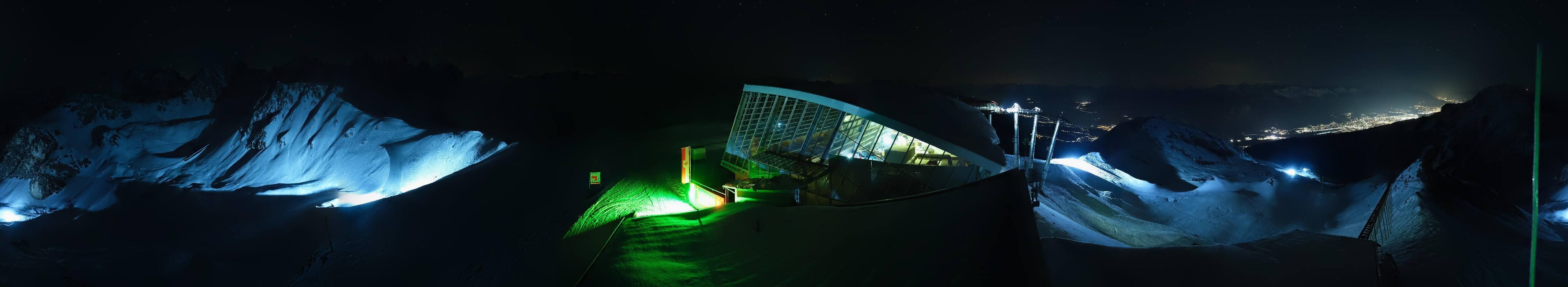 Archiv Foto Webcam Axamer Lizum: Bergstation Olympiabahn