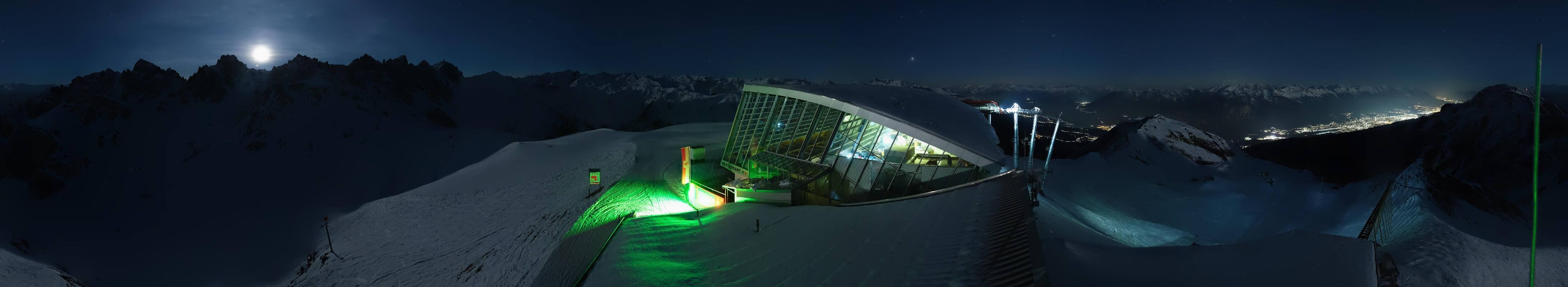 Archiv Foto Webcam Axamer Lizum: Bergstation Olympiabahn