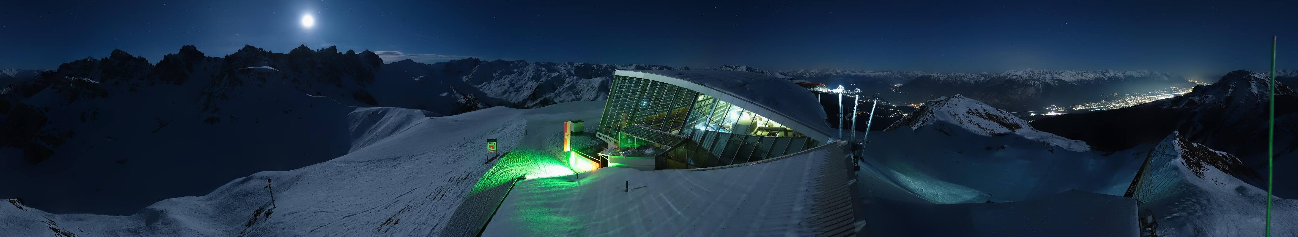 Archiv Foto Webcam Axamer Lizum: Bergstation Olympiabahn