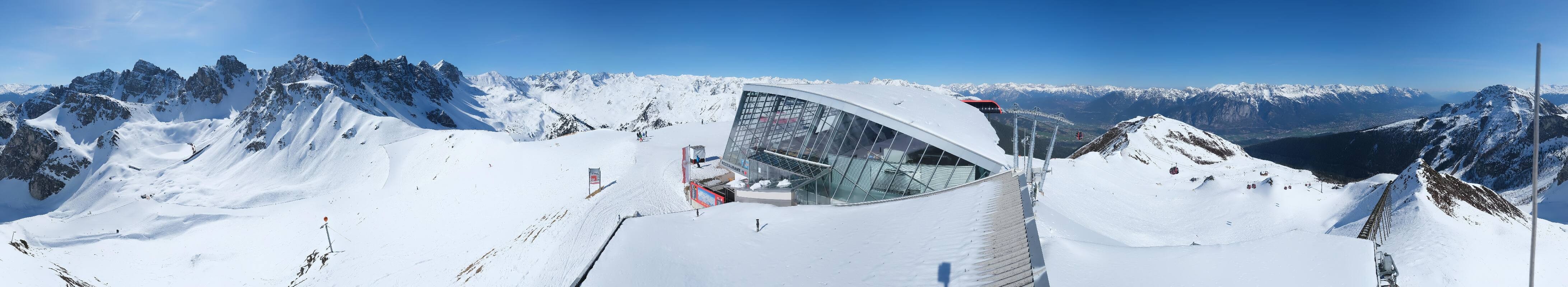 Archiv Foto Webcam Axamer Lizum: Bergstation Olympiabahn