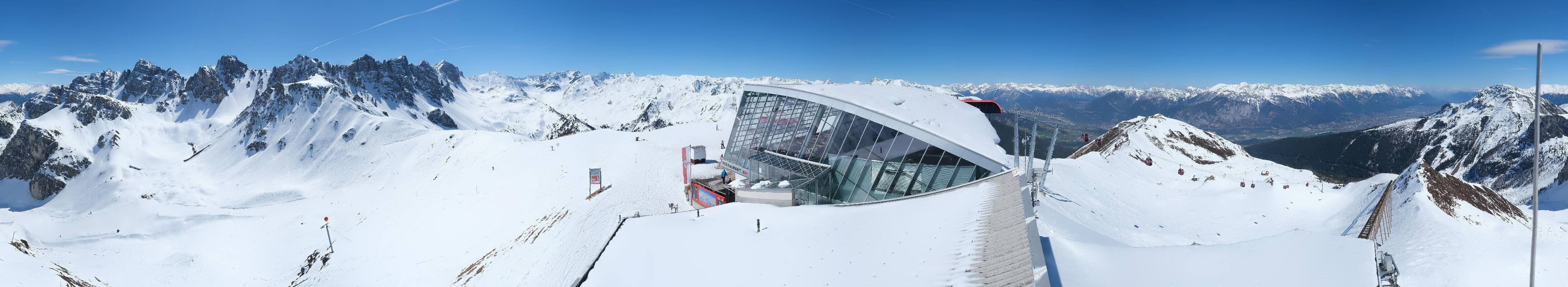 Archiv Foto Webcam Axamer Lizum: Bergstation Olympiabahn