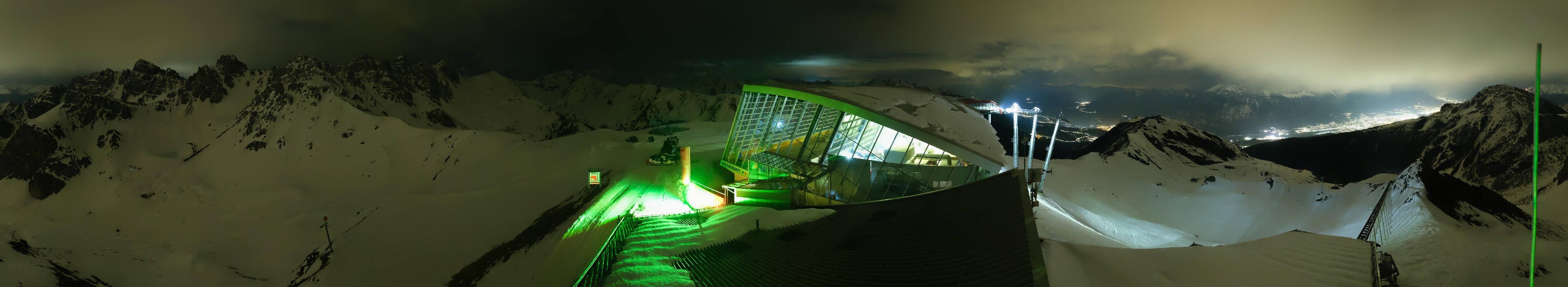 Archiv Foto Webcam Axamer Lizum: Bergstation Olympiabahn