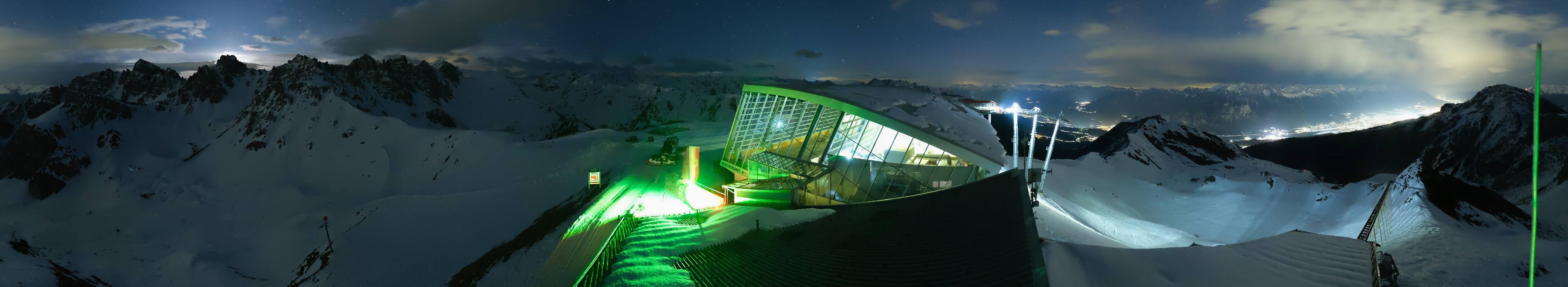 Archiv Foto Webcam Axamer Lizum: Bergstation Olympiabahn