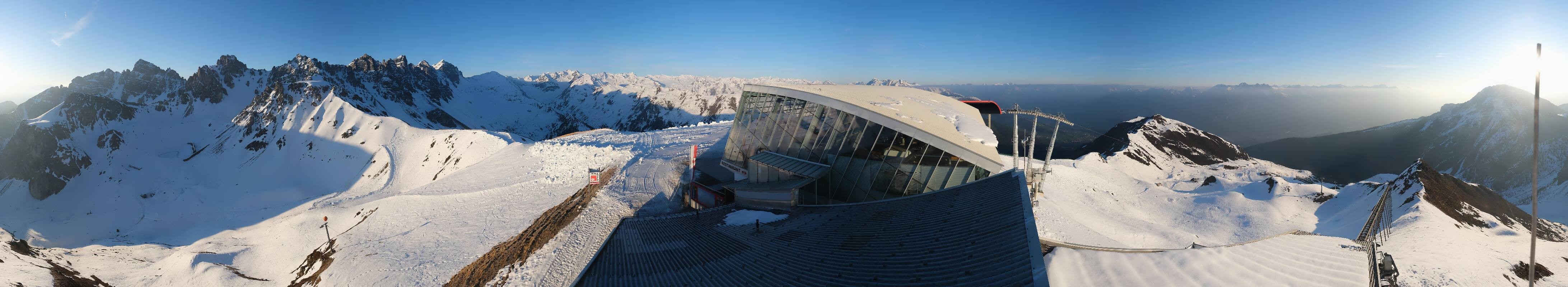 Archiv Foto Webcam Axamer Lizum: Bergstation Olympiabahn