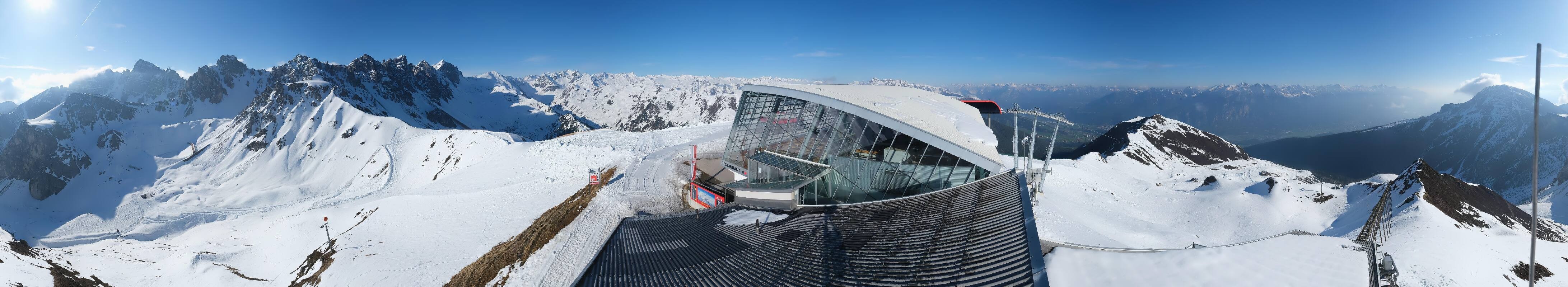 Archiv Foto Webcam Axamer Lizum: Bergstation Olympiabahn