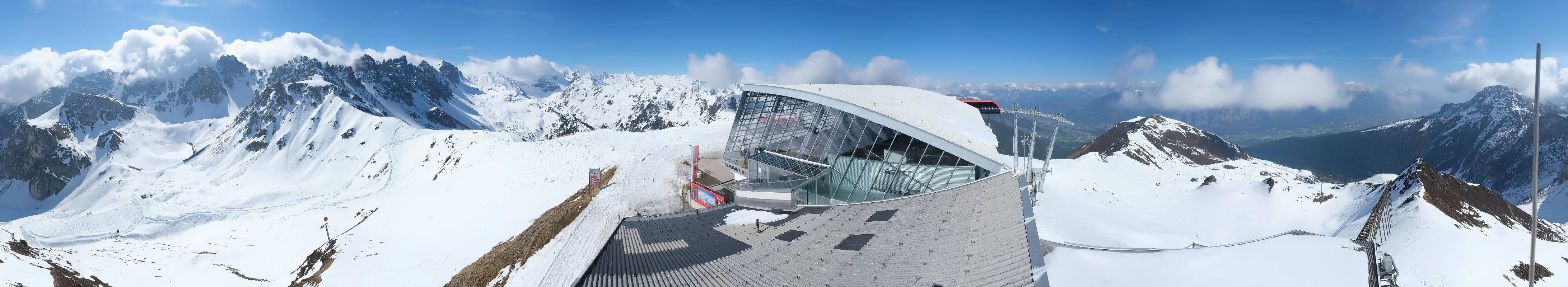 Archiv Foto Webcam Axamer Lizum: Bergstation Olympiabahn