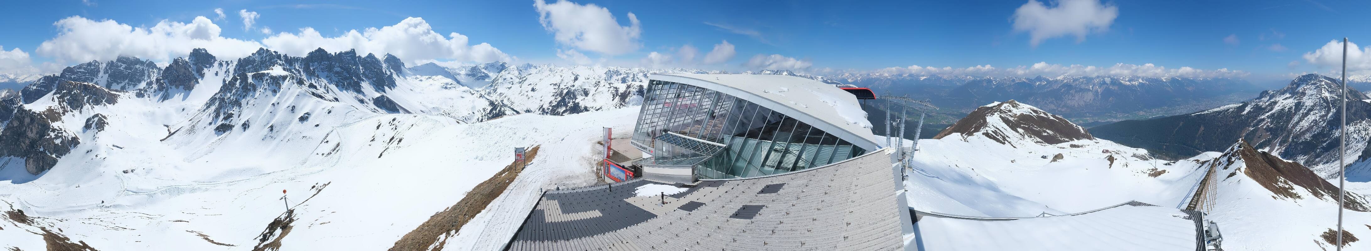 Archiv Foto Webcam Axamer Lizum: Bergstation Olympiabahn