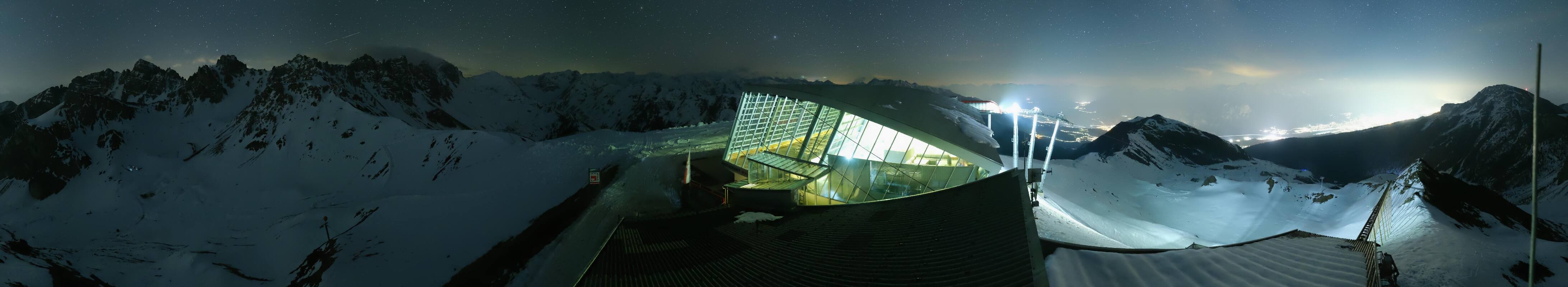 Archiv Foto Webcam Axamer Lizum: Bergstation Olympiabahn