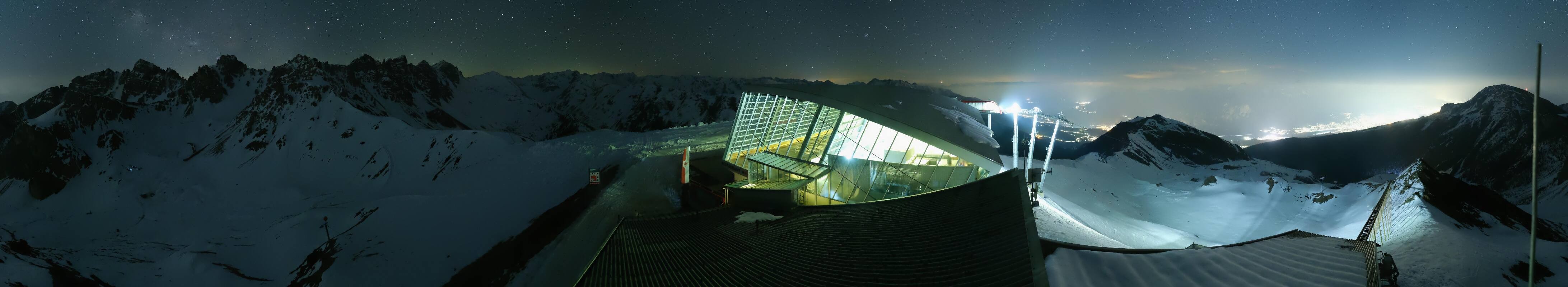 Archiv Foto Webcam Axamer Lizum: Bergstation Olympiabahn