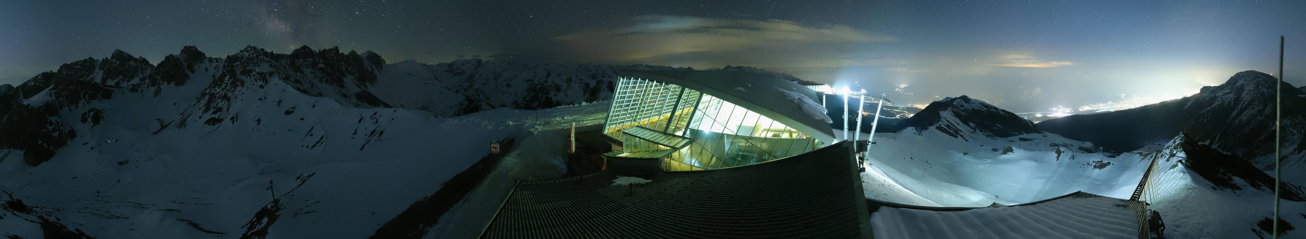 Archiv Foto Webcam Axamer Lizum: Bergstation Olympiabahn