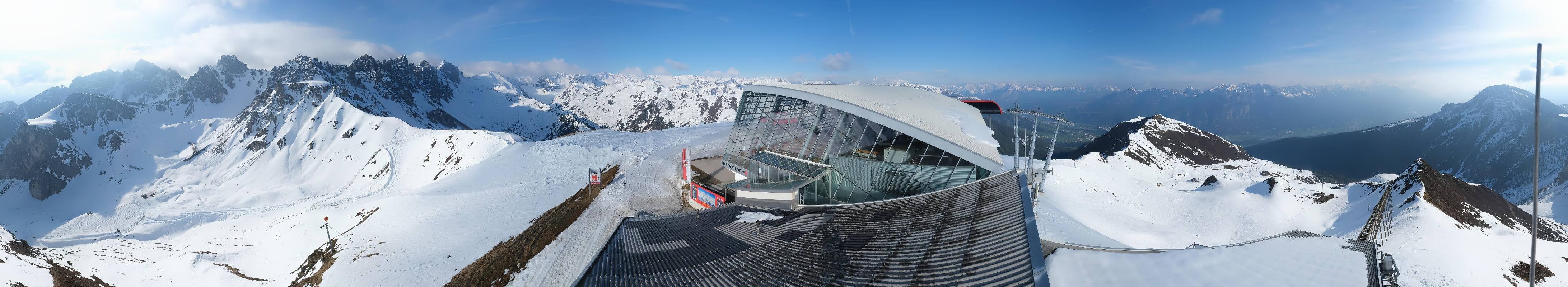 Archiv Foto Webcam Axamer Lizum: Bergstation Olympiabahn