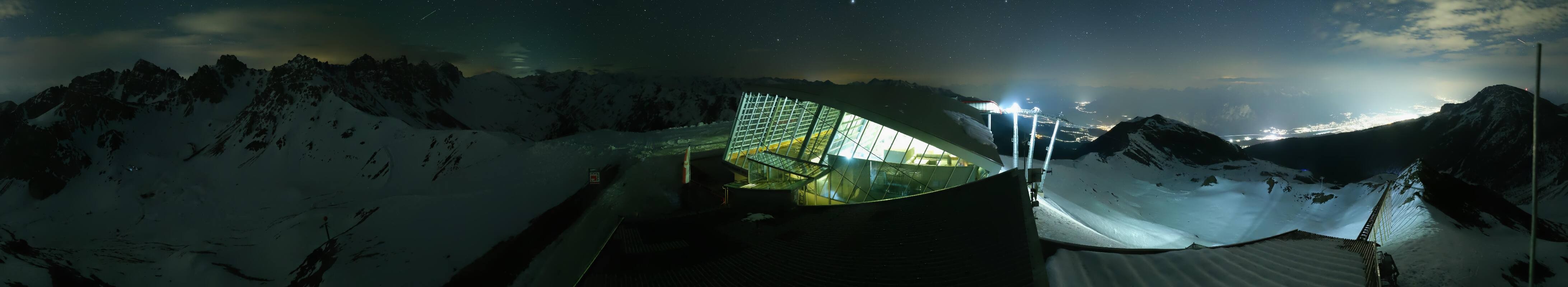 Archiv Foto Webcam Axamer Lizum: Bergstation Olympiabahn