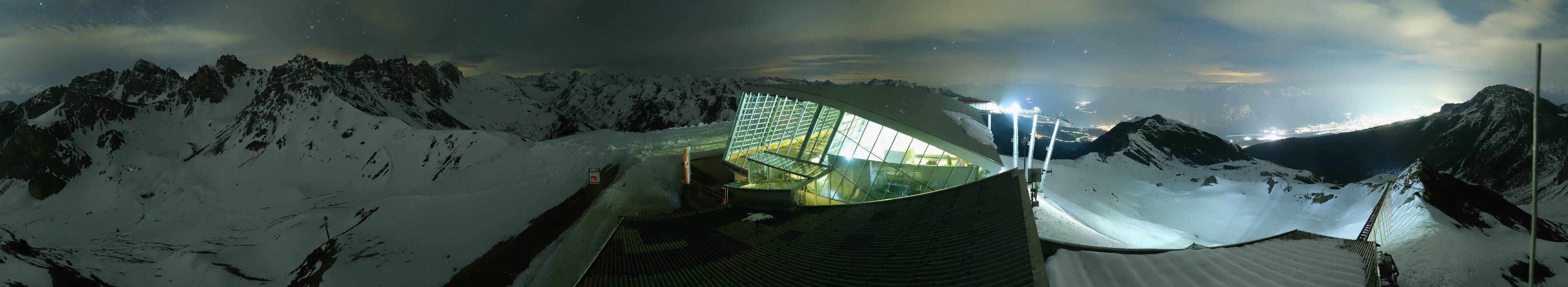 Archiv Foto Webcam Axamer Lizum: Bergstation Olympiabahn