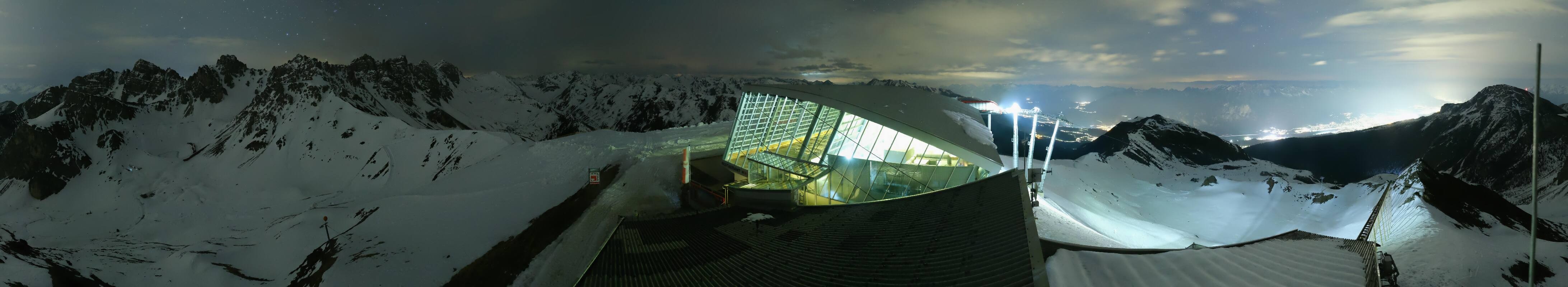 Archiv Foto Webcam Axamer Lizum: Bergstation Olympiabahn