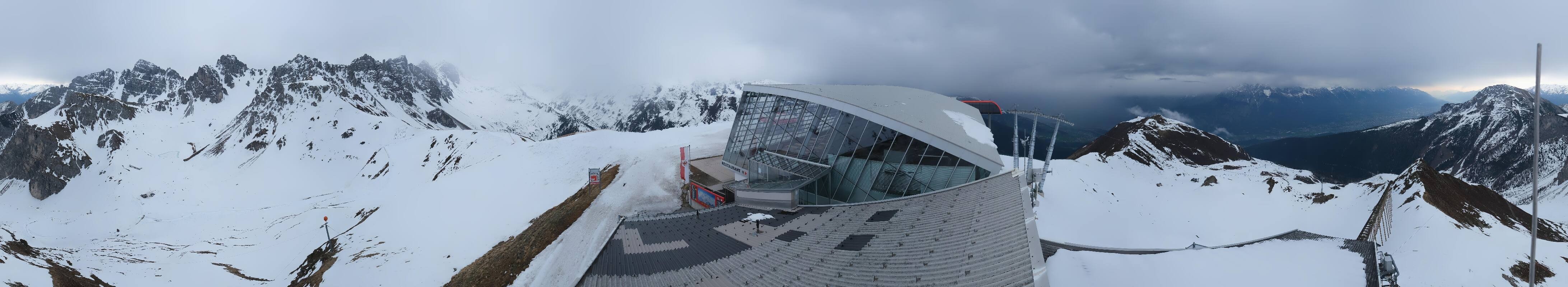 Archiv Foto Webcam Axamer Lizum: Bergstation Olympiabahn