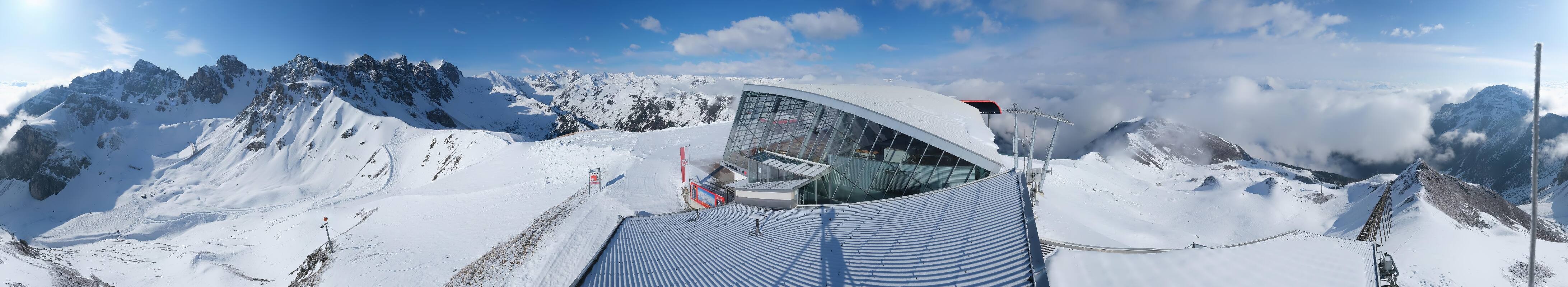 Archiv Foto Webcam Axamer Lizum: Bergstation Olympiabahn