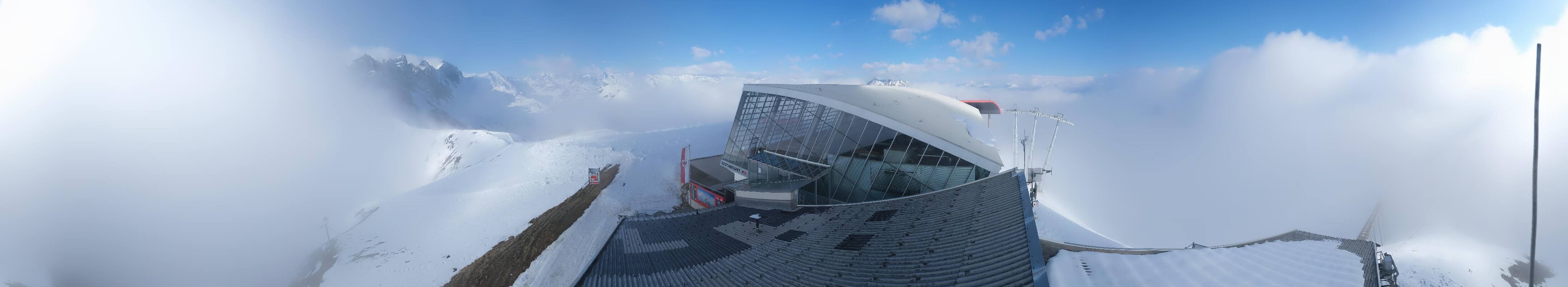 Archiv Foto Webcam Axamer Lizum: Bergstation Olympiabahn